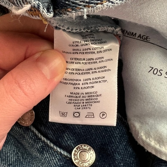 RE/DONE High Rise Straight Leg Jeans - Picture 4 of 7